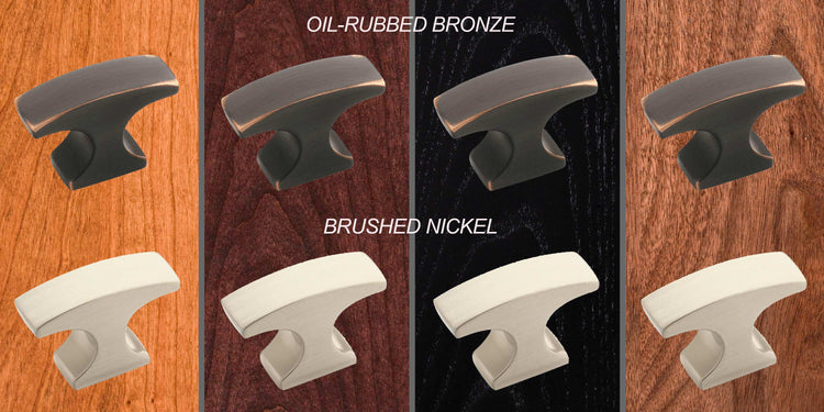 Horizon Media Consoles - Hardware Options - Oil Rubbed Bronze and Nickel